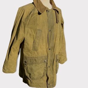 Vintage 1989 Burberrys’ Waxed Canvas Jacket with Outstanding Natural Patina